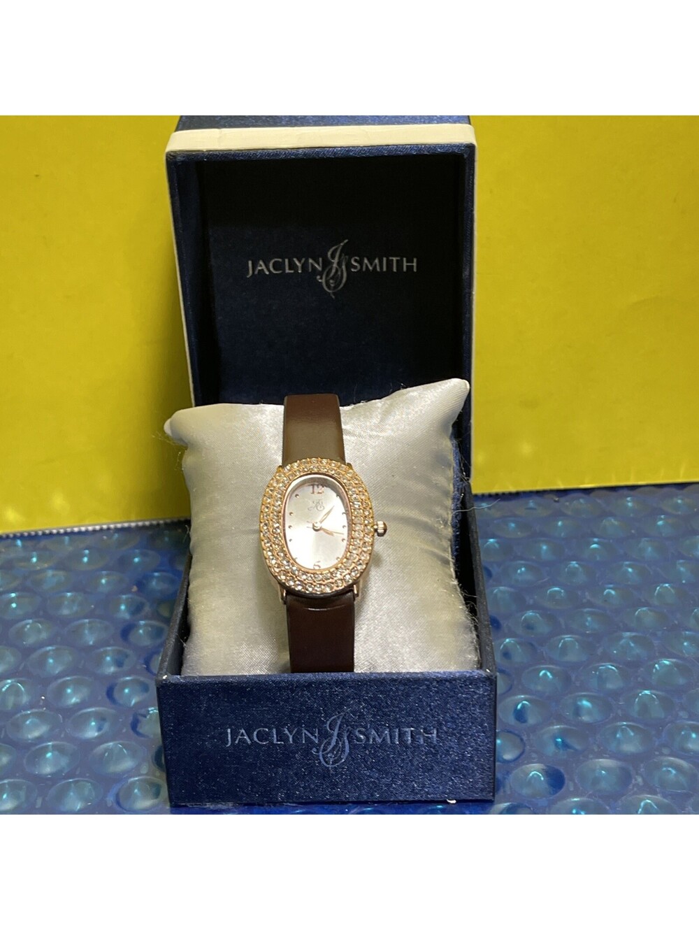 Watch - Women's JACLYN SMITH Rose Gold Brown Diamond Crystal  25mm Watch S36-12